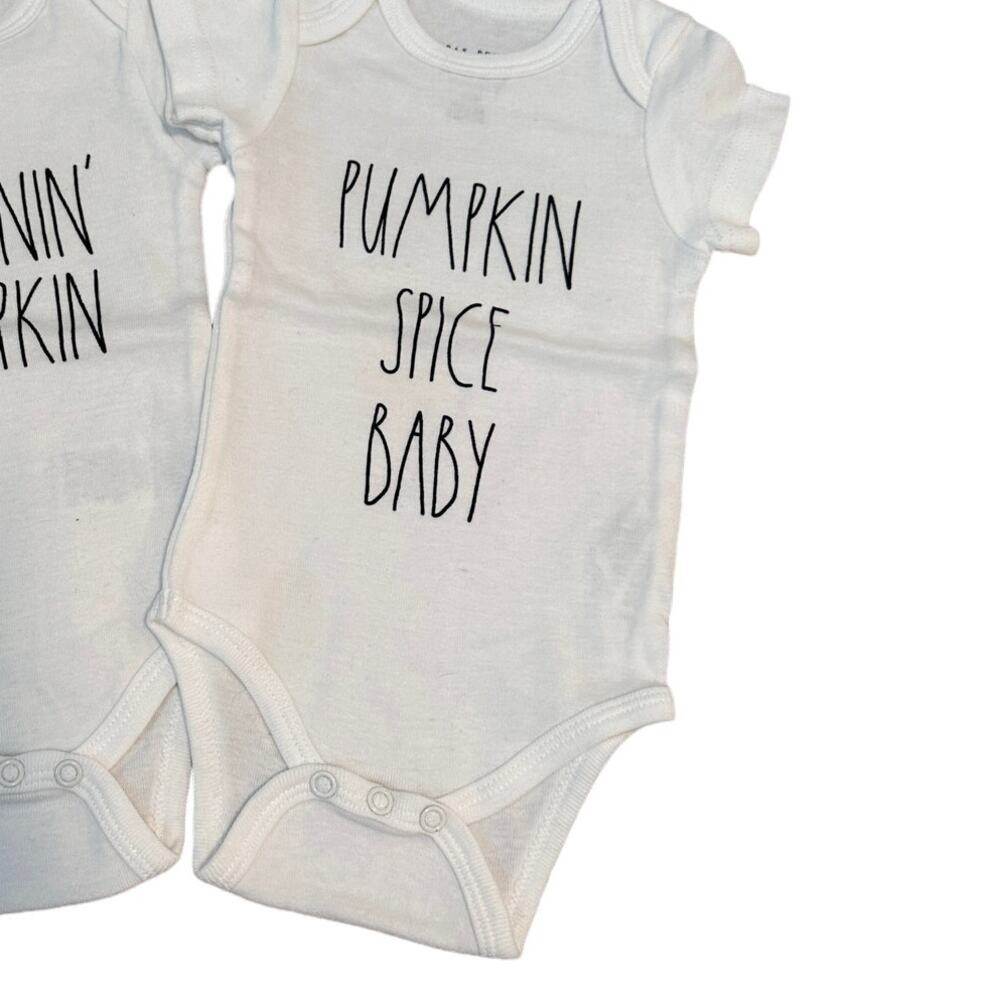 NEW Rae Dunn Baby Fall Onesies Bodysuits Bundle